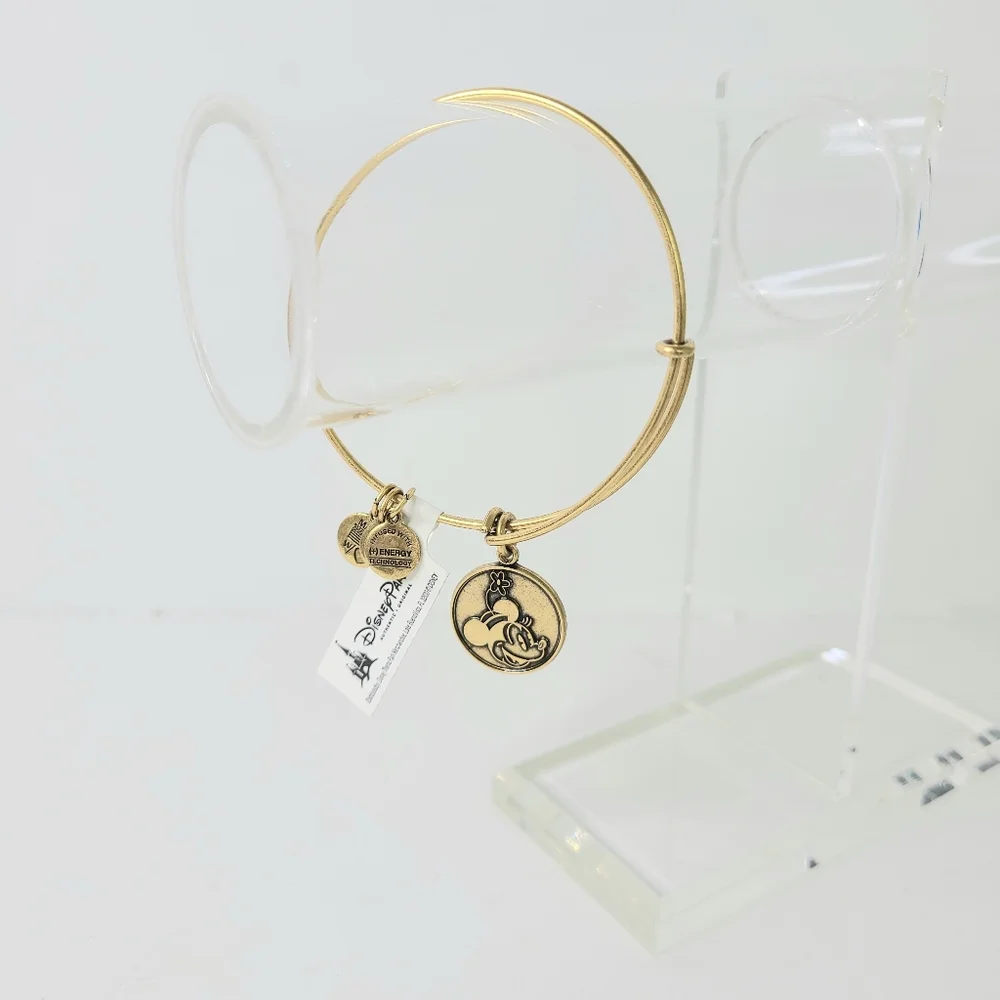 NWT Alex and Ani Disney Parks Mickey 2013 Gold Tone Bangle Bracelet